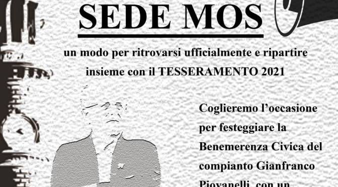 APertura della sede – tesseramento 2021